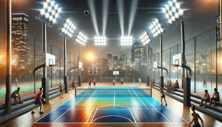 torre de iluminacao em jogos ao vivo